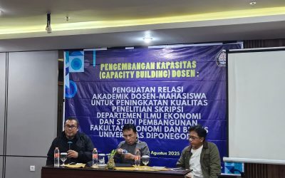 The IESP Department of Diponegoro University Discusses the Update of Thesis Guidelines for Lecturer Capacity Building in Pangandaran